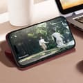 Miniatyrbild 3 av 4: Fodral för iPhone 16 Pro Flip Wallet Video Support Brun