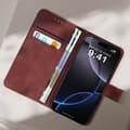 Miniatyrbild 4 av 4: Fodral för iPhone 16 Pro Flip Wallet Video Support Brun