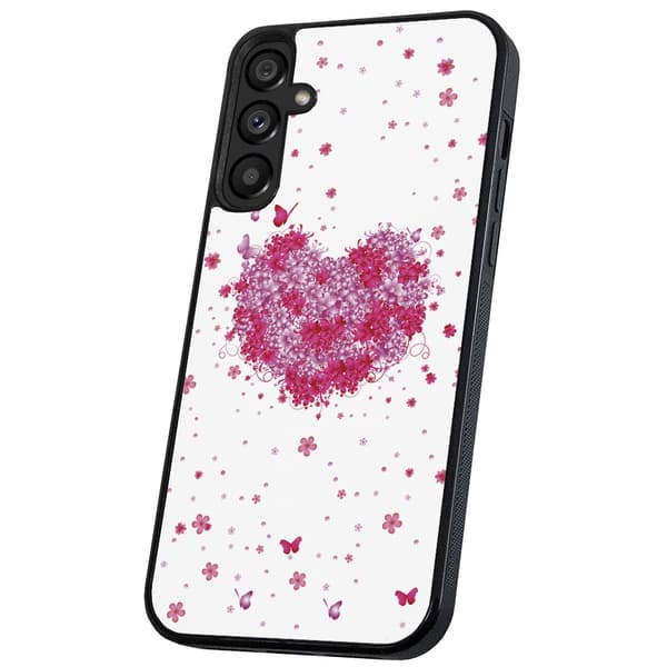 Samsung Galaxy A55 5G - Cover/Mobilcover Blomsterhjerte