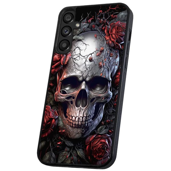 Samsung Galaxy A55 5G - Kuoret/Suojakuori Skull Roses