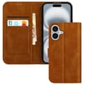 Miniatyrbild 2 av 4: Fodral för iPhone 16 Plus Wallet Flip Video Support Brun