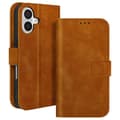 Miniatyrbild 1 av 4: Fodral för iPhone 16 Plus Wallet Flip Video Support Brun