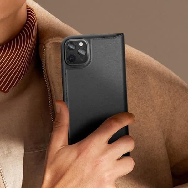 Fodral till iPhone 11 Pro Anti-fall 1,5m Flip Card Hållare Diesel Black