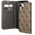 Miniatyrbild 2 av 4: Lyxfodral för iPhone 14 Plus Elegant designkorthållare 4G Guess Pattern Brown