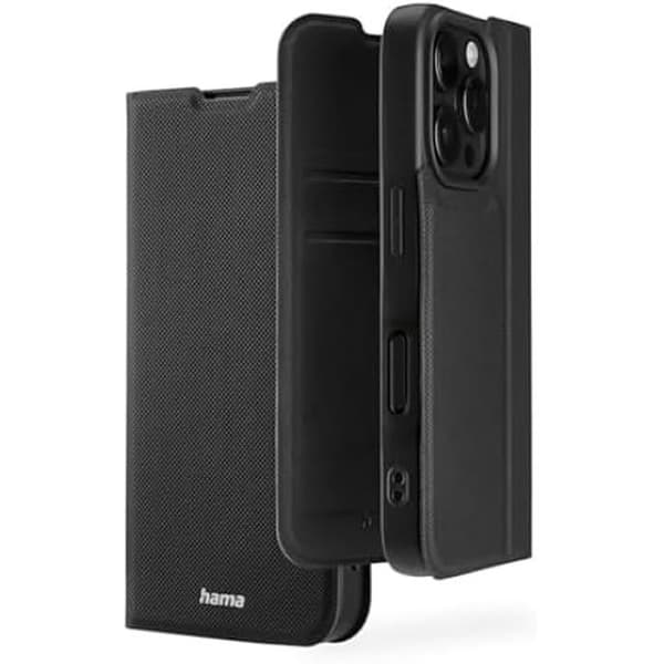 Hama skyddsfodral för iPhone 16 Pro (fristående mobiltelefonfodral, fodral med kortplats, skydd