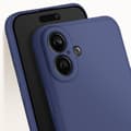 Miniatyrbild 4 av 4: Skal till iPhone 16 Silikon Matt Finish Soft Touch Midnight Blue