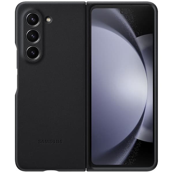 Telefonfodral - Samsung - Galaxy Z Fold 5 - Läderimitation - Grafit - Mjuk