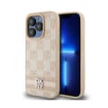 Miniatyrbild 1 av 6: DKNY Leather Mono Check Pattern &amp; Stripes Print - Fodral för iPhone 15 Pro Max (Rosa)