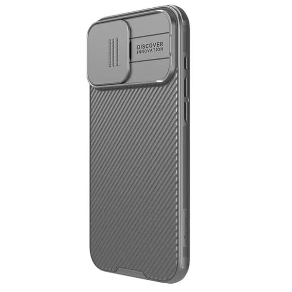 Coque för iPhone 16 Pro - Nillkin CamShield Pro - Grå Titan