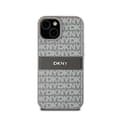 Miniatyrbild 3 av 6: DKNY Leather Mono Stripe &amp; Metal Logo - Fodral för iPhone 15/14/13 (beige)