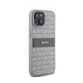 Miniatyrbild 4 av 6: DKNY Leather Mono Stripe &amp; Metal Logo - Fodral för iPhone 15/14/13 (beige)