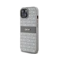 Miniatyrbild 2 av 6: DKNY Leather Mono Stripe &amp; Metal Logo - Fodral för iPhone 15/14/13 (beige)