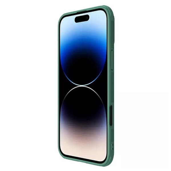Telefonfodral - Nillkin - iPhone 16 Pro - Semi-fast - Grön - Överlägset skydd