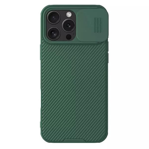 Telefonfodral - Nillkin - iPhone 16 Pro - Semi-fast - Grön - Överlägset skydd