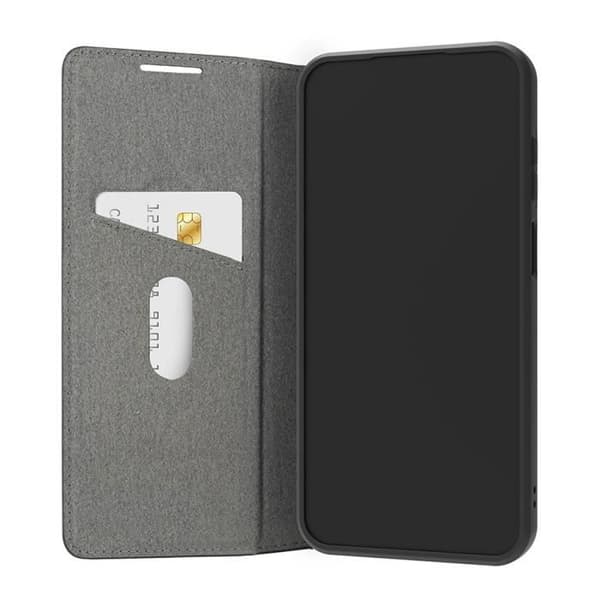 Foliofodral till Samsung Galaxy A25 - DBRAMANTE1928 - Svart - Veganskt läder - Stativfunktion