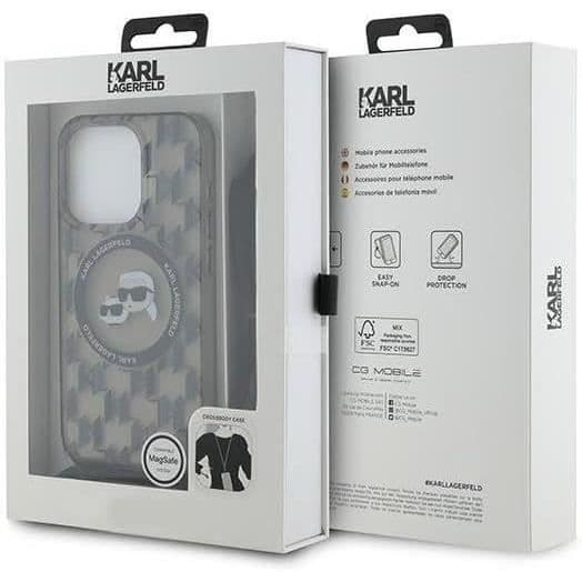 Karl Lagerfeld Karl & Choupette Fodral med MagSafe för iPhone 15 Pro Max 6,7" - Svart