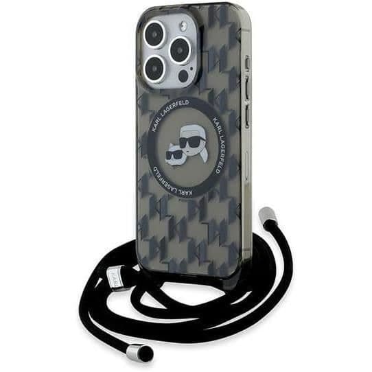 Karl Lagerfeld Karl & Choupette Fodral med MagSafe för iPhone 15 Pro Max 6,7" - Svart