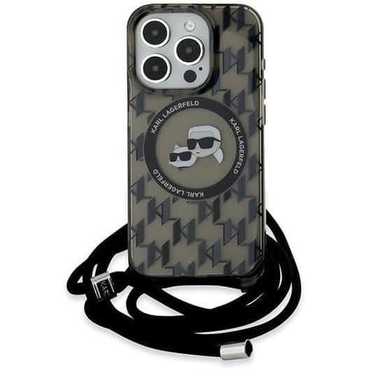 Karl Lagerfeld Karl &amp; Choupette Fodral med MagSafe för iPhone 15 Pro Max 6,7" - Svart