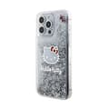 Miniatyrbild 2 av 6: Telefonfodral - Hello Kitty - iPhone 15 Pro Max - Silver - Flytande glitter - Stel