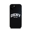 Miniatyrbild 3 av 6: DKNY Liquid Silicone White Logo Print MagSafe - Fodral för iPhone 15 Plus / 14 Plus (svart)