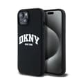 Miniatyrbild 1 av 6: DKNY Liquid Silicone White Logo Print MagSafe - Fodral för iPhone 15 Plus / 14 Plus (svart)