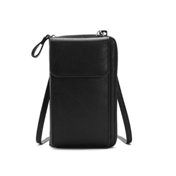 INF Crossbody-telefonväska för kvinnor, multifunktionsaxelväska i PU-läder