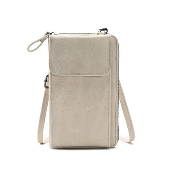 INF Crossbody-telefonveske for kvinner, multifunksjonsskulderveske i PU-skinn