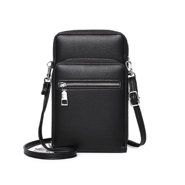 INF Crossbody-väska för män för telefon, liten axelväska i PU-läder