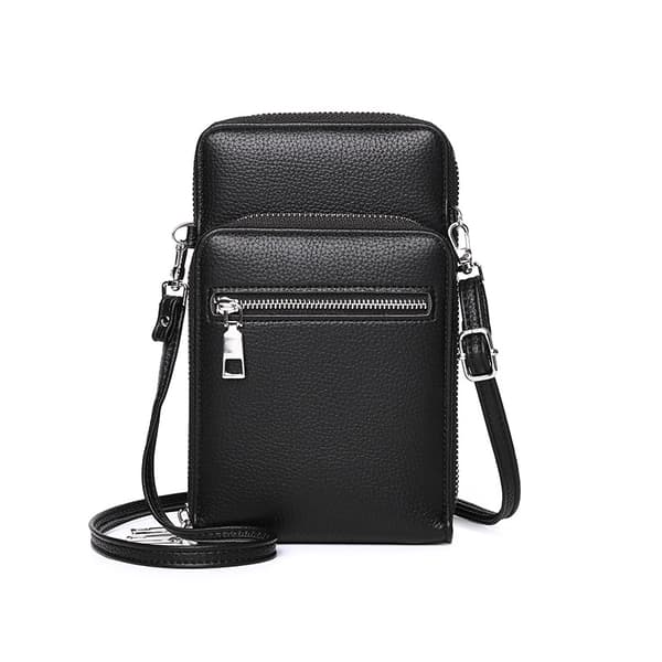 INF Crossbody-väska för män för telefon, liten axelväska i PU-läder