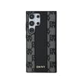 Miniatyrbild 3 av 6: DKNY Rutigt läder Mono Pattern MagSafe - Fodral till Samsung Galaxy S24 Ultra (svart)