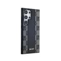 Miniatyrbild 4 av 6: DKNY Rutigt läder Mono Pattern MagSafe - Fodral till Samsung Galaxy S24 Ultra (svart)