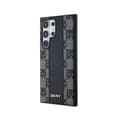 Miniatyrbild 2 av 6: DKNY Rutigt läder Mono Pattern MagSafe - Fodral till Samsung Galaxy S24 Ultra (svart)