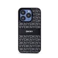 Miniatyrbild 3 av 6: DKNY Leather Mono Stripe &amp; Metal Logo - iPhone 15 Pro Fodral (svart)