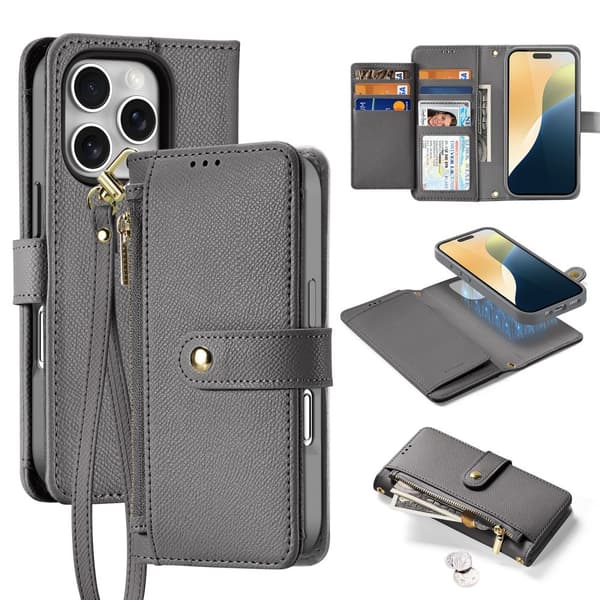 DUX DUCIS iPhone 16 Pro Fodral 2-i-1 Lawa Series MagSafe Grå