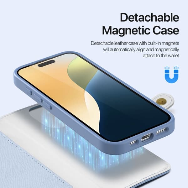 DUX DUCIS iPhone 16 Pro Max Fodral 2-i-1 Lawa Series MagSafe Blå