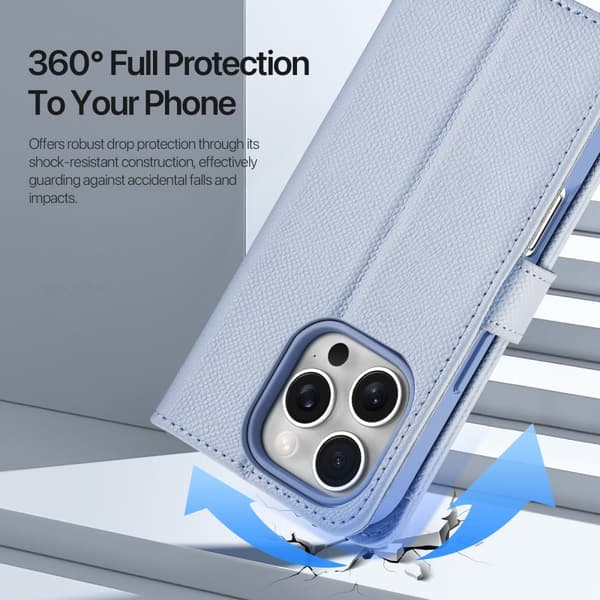 DUX DUCIS iPhone 16 Pro Max Fodral 2-i-1 Lawa Series MagSafe Blå