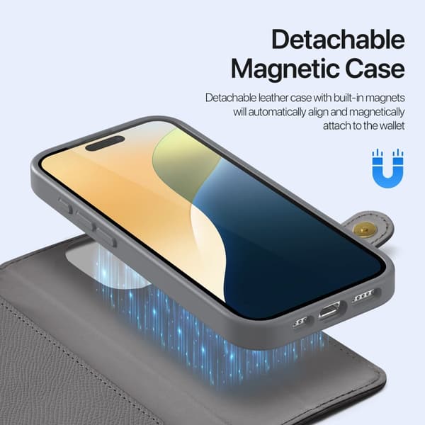 DUX DUCIS iPhone 16 Pro Max Fodral 2-i-1 Lawa Series MagSafe Grå