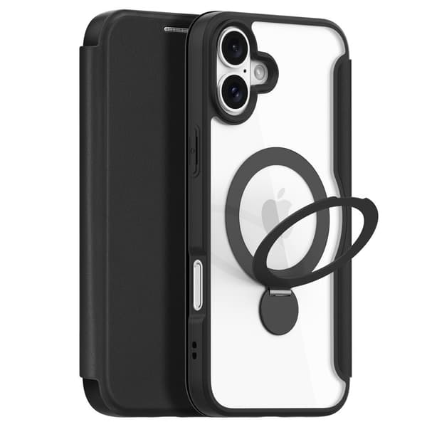 DUX DUCIS iPhone 16 Kotelo Skin X Pro Series Kickstand MagSafe Musta