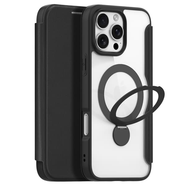 DUX DUCIS iPhone 16 Pro Max Kotelo Skin X Pro Series Kickstand MagSafe Musta