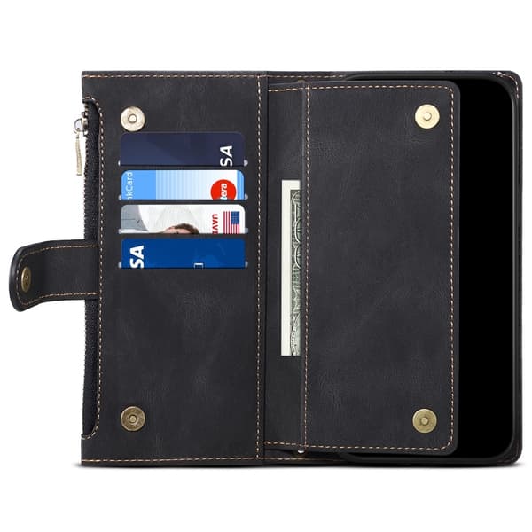 SKALO Motorola Edge 50 Neo 5G ESEBLE Big Wallet Pungetui - Sort