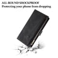 Miniatyrbild 9 av 11: SKALO Motorola Moto G55 5G ESEBLE Big Wallet Plånboksfodral - Svart