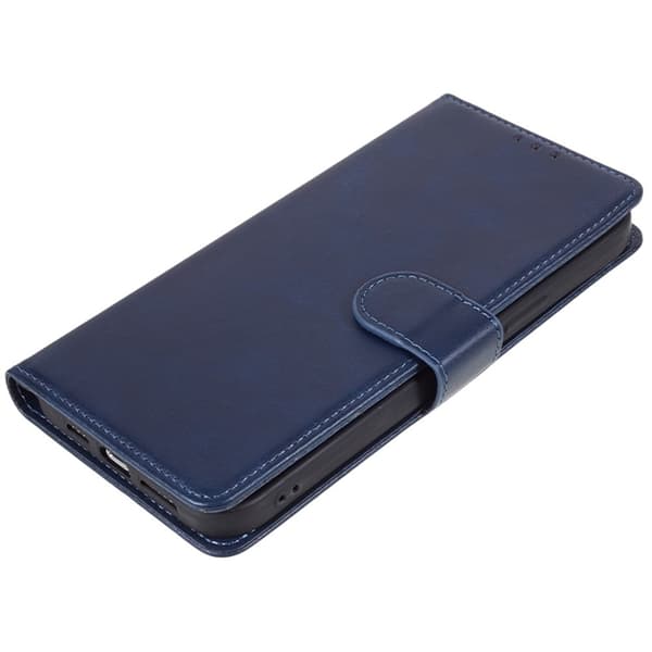 SKALO Motorola Moto G55 5G Premium Wallet Lompakkokotelo - Sininen