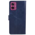 Pikkukuva 7 / 8: SKALO Motorola Moto G55 5G Premium Wallet Lompakkokotelo - Sininen