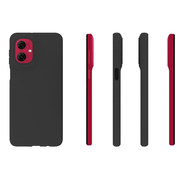 SKALO Motorola Moto G55 5G Mattsvart Ultratunn TPU-Skal