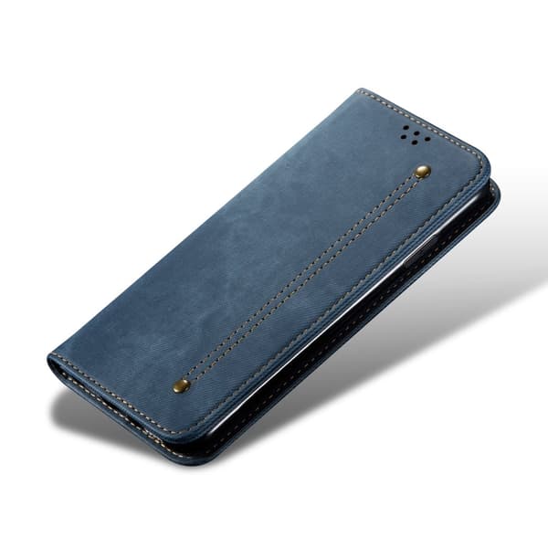 SKALO Motorola Edge 50 Neo 5G Jeans Flip Cover - Blå