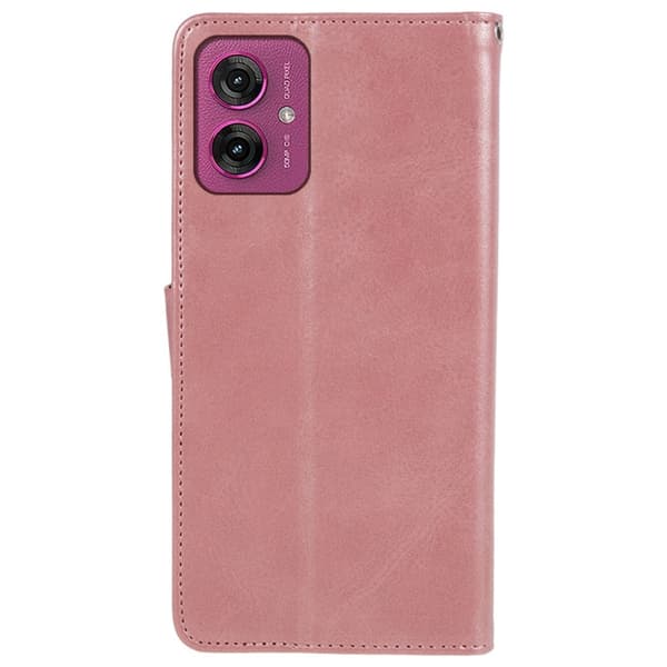 SKALO Motorola Moto G55 5G Premium Plånboksfodral - Roséguld
