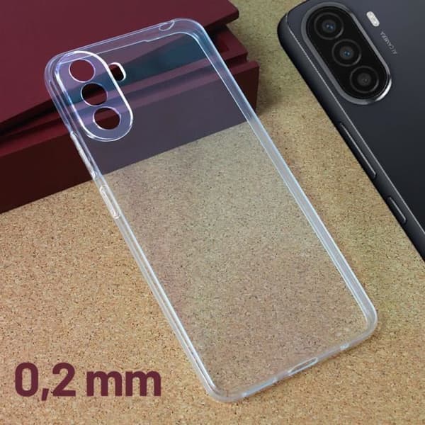 Fodral till Huawei Nova Y70 - Tactical - Silikongel - Tunt 0,2 mm - Genomskinlig