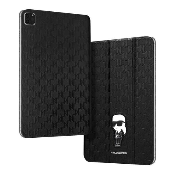 Trifold fodral för iPad Air 4 - KARL LAGERFELD - Svart - Flerpositionsstöd