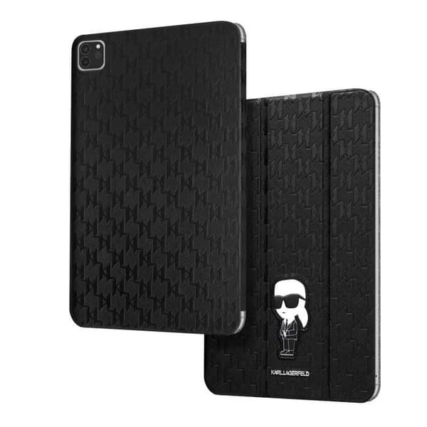 Trifold fodral för iPad Air 4 - KARL LAGERFELD - Svart - Flerpositionsstöd