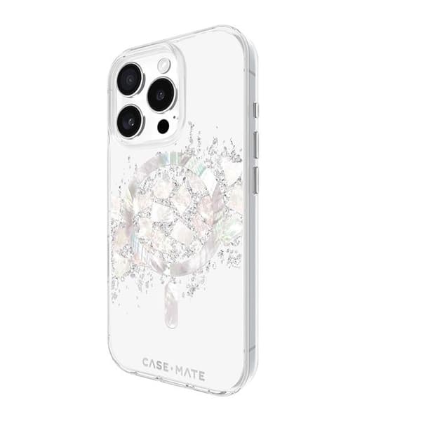 Skyddsskal - Case-Mate - iPhone 16 Pro - Inlagda pärlor - A Touch of Pearl - Semi-rigid